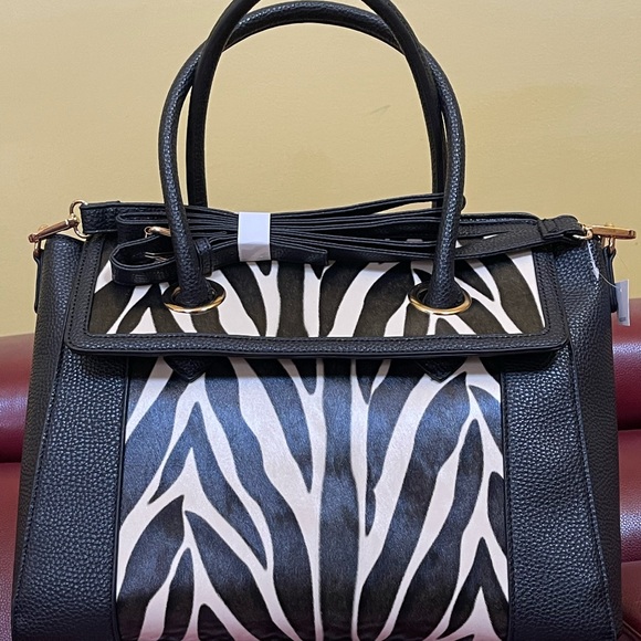 Zebra print shoulder bag - Picture 1 of 4